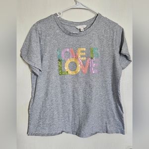 Lauren Conrad "love is love" tee size Large